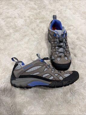 Merrell Chameleon Arc Ventilator women's hiking shoes Size 8.5 in gray and blue